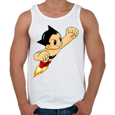 PRINTFASHION Mighty Atom - Astro Boy - Férfi atléta - Fehér