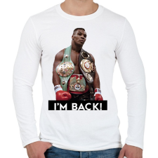 PRINTFASHION Mike is BACK! - Férfi hosszú ujjú póló - Fehér férfi póló