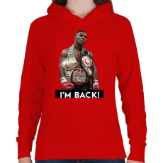 PRINTFASHION Mike is BACK! - Női kapucnis pulóver - Piros