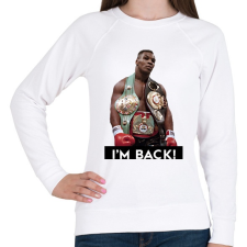 PRINTFASHION Mike is BACK! - Női pulóver - Fehér női pulóver, kardigán