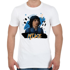 PRINTFASHION Mike - Stranger Things - Férfi póló - Fehér férfi póló