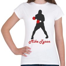 PRINTFASHION Mike Tyson - Női póló - Fehér női póló