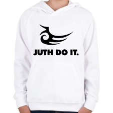 PRINTFASHION Mike Tyson Tattoo - Gyerek kapucnis pulóver - Fehér gyerek pulóver, kardigán