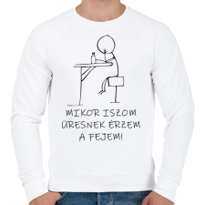 PRINTFASHION MIKOR ISZOM - Férfi pulóver - Fehér férfi pulóver, kardigán
