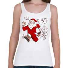 PRINTFASHION Mikulás és a szellem - Női atléta - Fehér női trikó