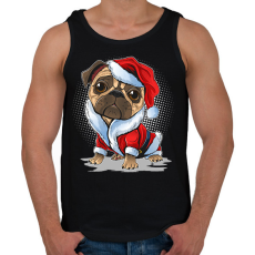 PRINTFASHION Mikulás  - Férfi atléta - Fekete