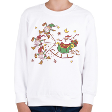 PRINTFASHION Mikulás - Gyerek pulóver - Fehér gyerek pulóver, kardigán