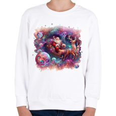PRINTFASHION Mikulás - Gyerek pulóver - Fehér