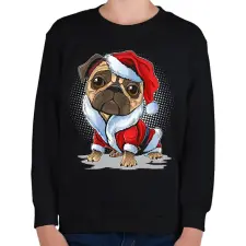 PRINTFASHION Mikulás  - Gyerek pulóver - Fekete gyerek pulóver, kardigán