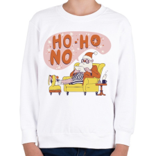 PRINTFASHION Mikulás - ho ho NO - Gyerek pulóver - Fehér gyerek pulóver, kardigán