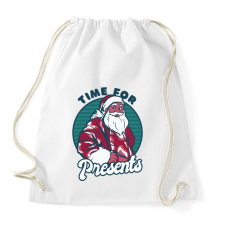 PRINTFASHION Mikulás - ideje ajándékozni - Sportzsák, Tornazsák - Fehér tornazsák