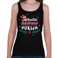 PRINTFASHION Mikulás kedvence - Szakmával - Női atléta - Fekete