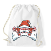 PRINTFASHION Mikulás kontroller - Sportzsák, Tornazsák - Fehér