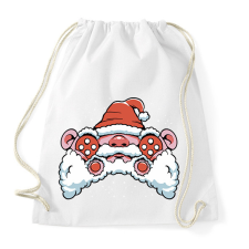 PRINTFASHION Mikulás kontroller - Sportzsák, Tornazsák - Fehér tornazsák