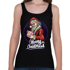 PRINTFASHION mikulás - Női atléta - Fekete