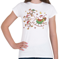 PRINTFASHION Mikulás - Női póló - Fehér