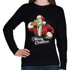 PRINTFASHION mikulás - Női pulóver - Fekete