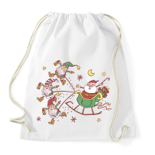 PRINTFASHION Mikulás - Sportzsák, Tornazsák - Fehér tornazsák