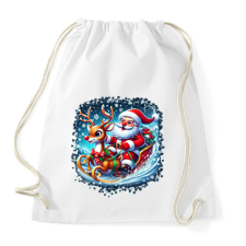PRINTFASHION Mikulás - Sportzsák, Tornazsák - Fehér tornazsák