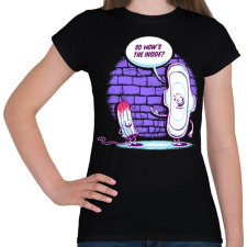 PRINTFASHION Milyen belül? - Női póló - Fekete női póló