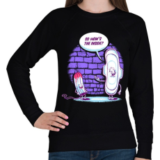 PRINTFASHION Milyen belül? - Női pulóver - Fekete