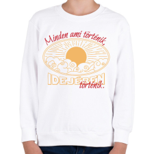 PRINTFASHION Minden ami történik - Gyerek pulóver - Fehér gyerek pulóver, kardigán