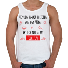 PRINTFASHION Minden ember életében van egy anya - Férfi atléta - Fehér