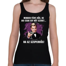 PRINTFASHION Minden férfi hős - Női atléta - Fekete