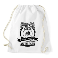 PRINTFASHION minden férfi asztalosnak születik - Sportzsák, Tornazsák - Fehér tornazsák