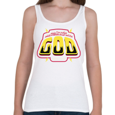 PRINTFASHION Minden lehetséges Istennel - Női atléta - Fehér női trikó