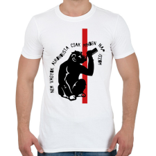 PRINTFASHION Minden nap iszom - Férfi póló - Fehér férfi póló