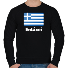 PRINTFASHION Minden OK Görögül - Férfi pulóver - Fekete