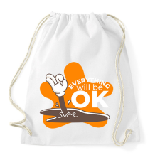 PRINTFASHION Minden rendben - Sportzsák, Tornazsák - Fehér tornazsák