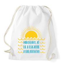 PRINTFASHION Mindenhol jó, de a legjobb a Balatonon! - Sportzsák, Tornazsák - Fehér tornazsák
