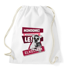 PRINTFASHION Mindenki nyugodjon le elkeltem - Sportzsák, Tornazsák - Fehér tornazsák