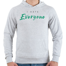 PRINTFASHION Mindenkit utalok - Férfi kapucnis pulóver - Sport szürke férfi pulóver, kardigán