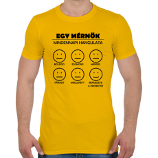 PRINTFASHION Mindennapi hangulat - Férfi póló - Sárga