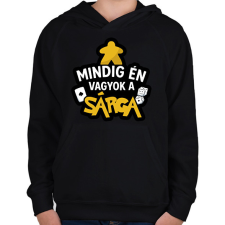 PRINTFASHION Mindig én vagyok a sárga - Gyerek kapucnis pulóver - Fekete gyerek pulóver, kardigán