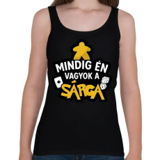 PRINTFASHION Mindig én vagyok a sárga - Női atléta - Fekete