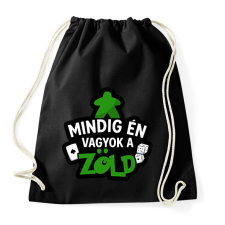 PRINTFASHION Mindig én vagyok a zöld - Sportzsák, Tornazsák - Fekete tornazsák
