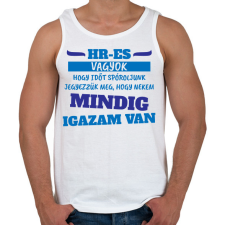 PRINTFASHION Mindig igazam van - HR - Férfi atléta - Fehér atléta, trikó