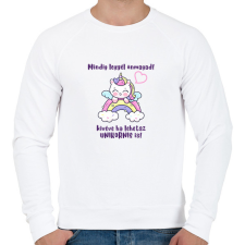 PRINTFASHION Mindig legyél önmagad - Férfi pulóver - Fehér férfi pulóver, kardigán