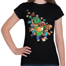 PRINTFASHION Minecraft #2 - Női póló - Fekete női póló