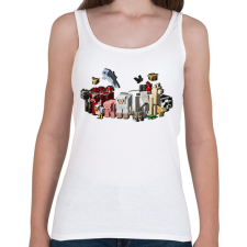 PRINTFASHION Minecraft állatok - Női atléta - Fehér női trikó