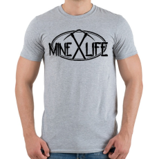 PRINTFASHION Minecraft - bányász élet - Férfi póló - Sport szürke