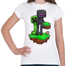 PRINTFASHION Minecraft barátok  - Női póló - Fehér