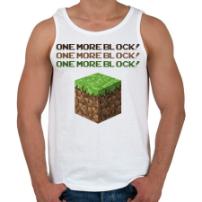 PRINTFASHION Minecraft Block - Férfi atléta - Fehér atléta, trikó