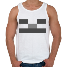 PRINTFASHION Minecraft csontváz - Férfi atléta - Fehér