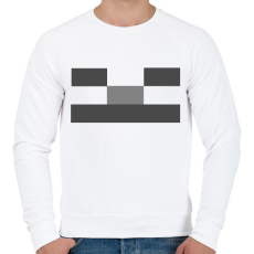 PRINTFASHION Minecraft csontváz - Férfi pulóver - Fehér