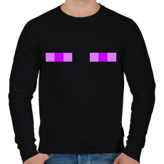 PRINTFASHION Minecraft enderman - Férfi pulóver - Fekete